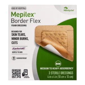Grade Dressings for Skin Tears Minor Burns & Cuts Waterproof Adhesion for Up to 7-Day Use 3 Count